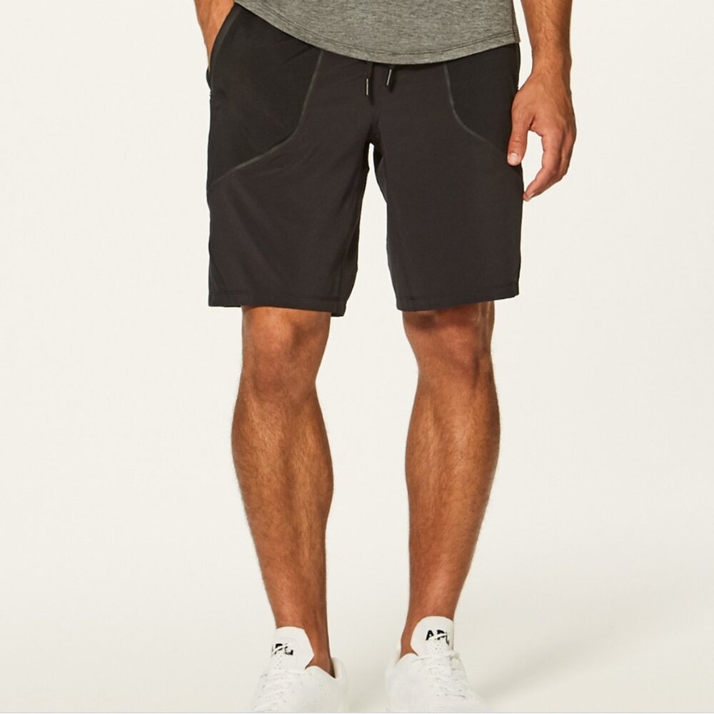 Lululemon Men's Black Schema 9" Performance Linerless Shorts size Medium